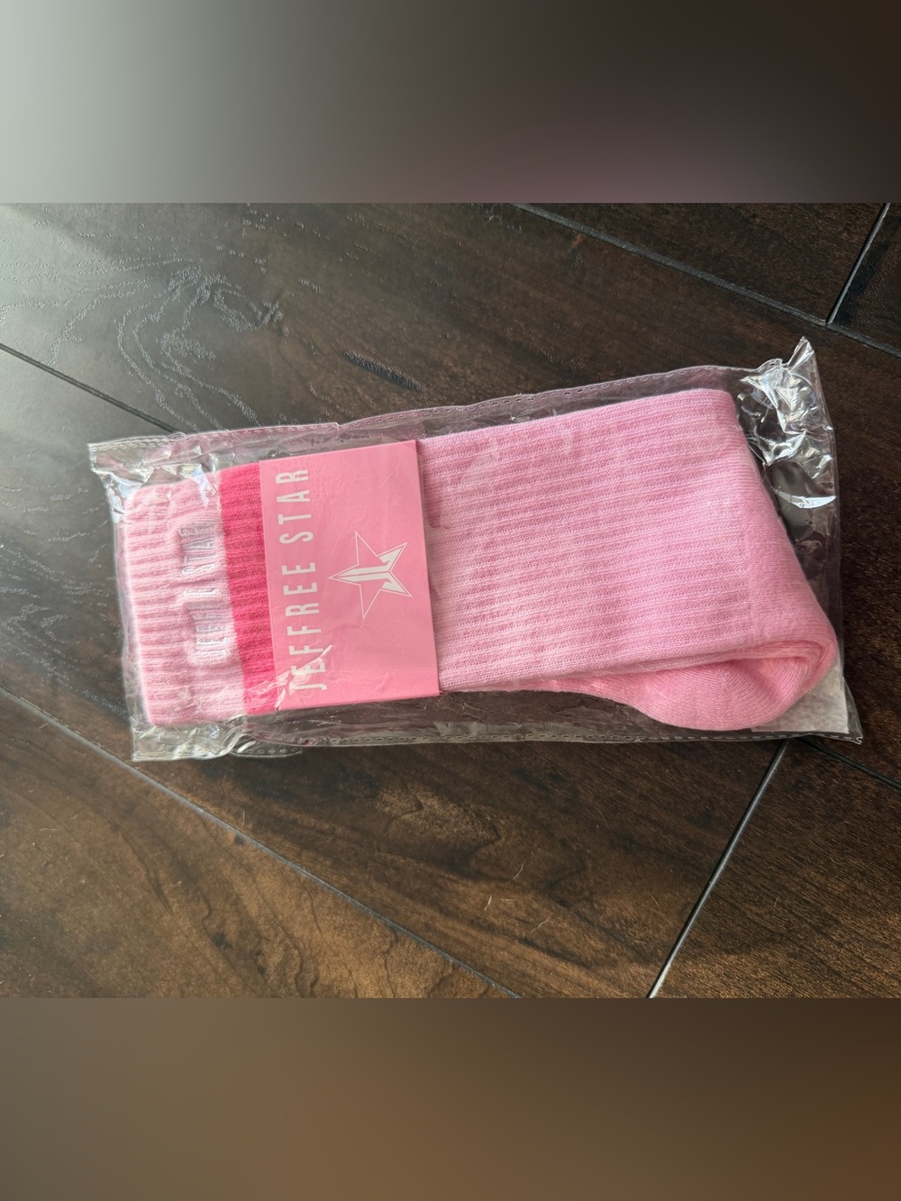 Jeffree Star Pink or Black Ribbed Crew Socks